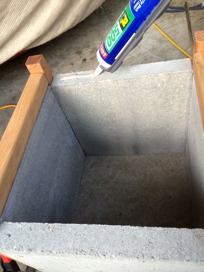 Addding epoxy to the bottom of a paver