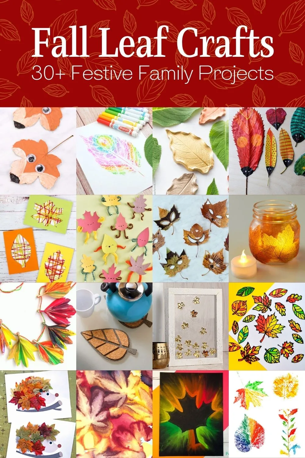 Festive Fall Leaf Crafts The Family Will Love Diy Candy