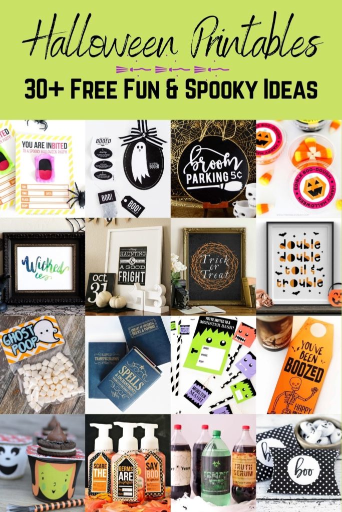 Free Halloween Printables For Instant Fun! - Diy Candy