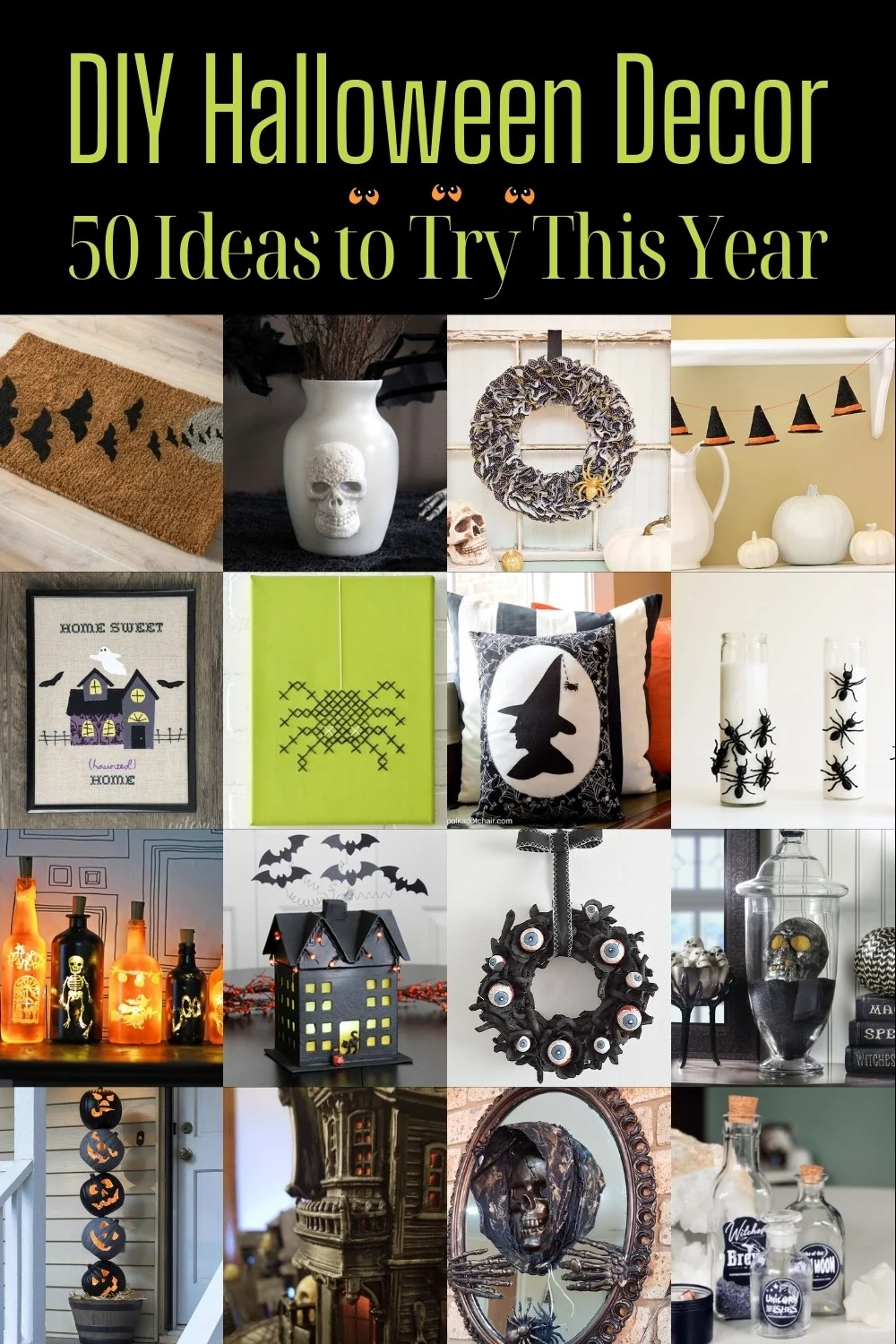 DIY Halloween Decor: 50 Projects to Make This Year - DIY Candy