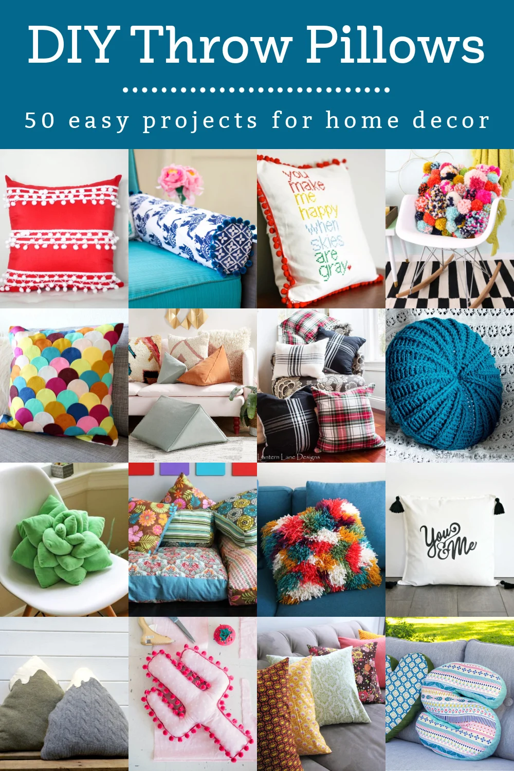 DIY Pillows: 50 Easy Ideas For Home Decor DIY Candy | vlr.eng.br