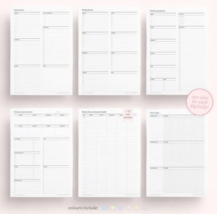 Happy Planner Free Printable Pages Floral Paper Trail Design Happy 
