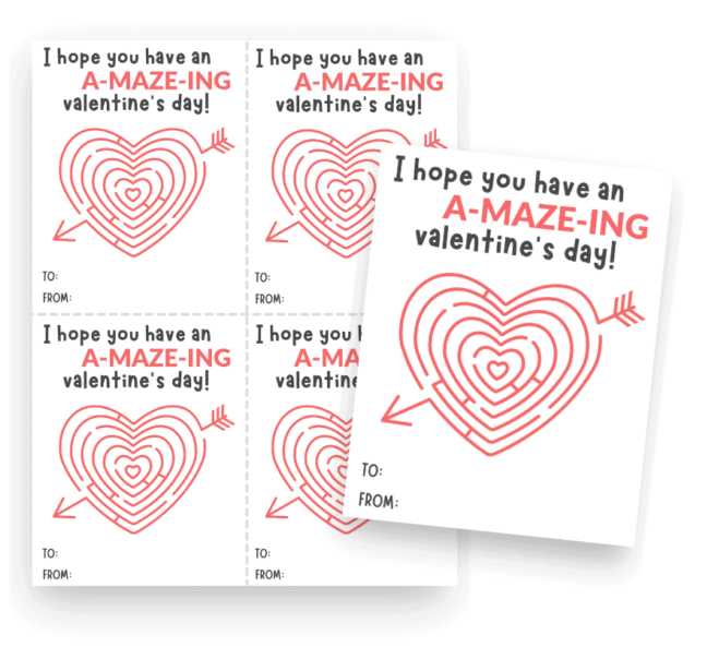 Printable Classroom Valentines That Are Cute and FREE! - DIY Candy