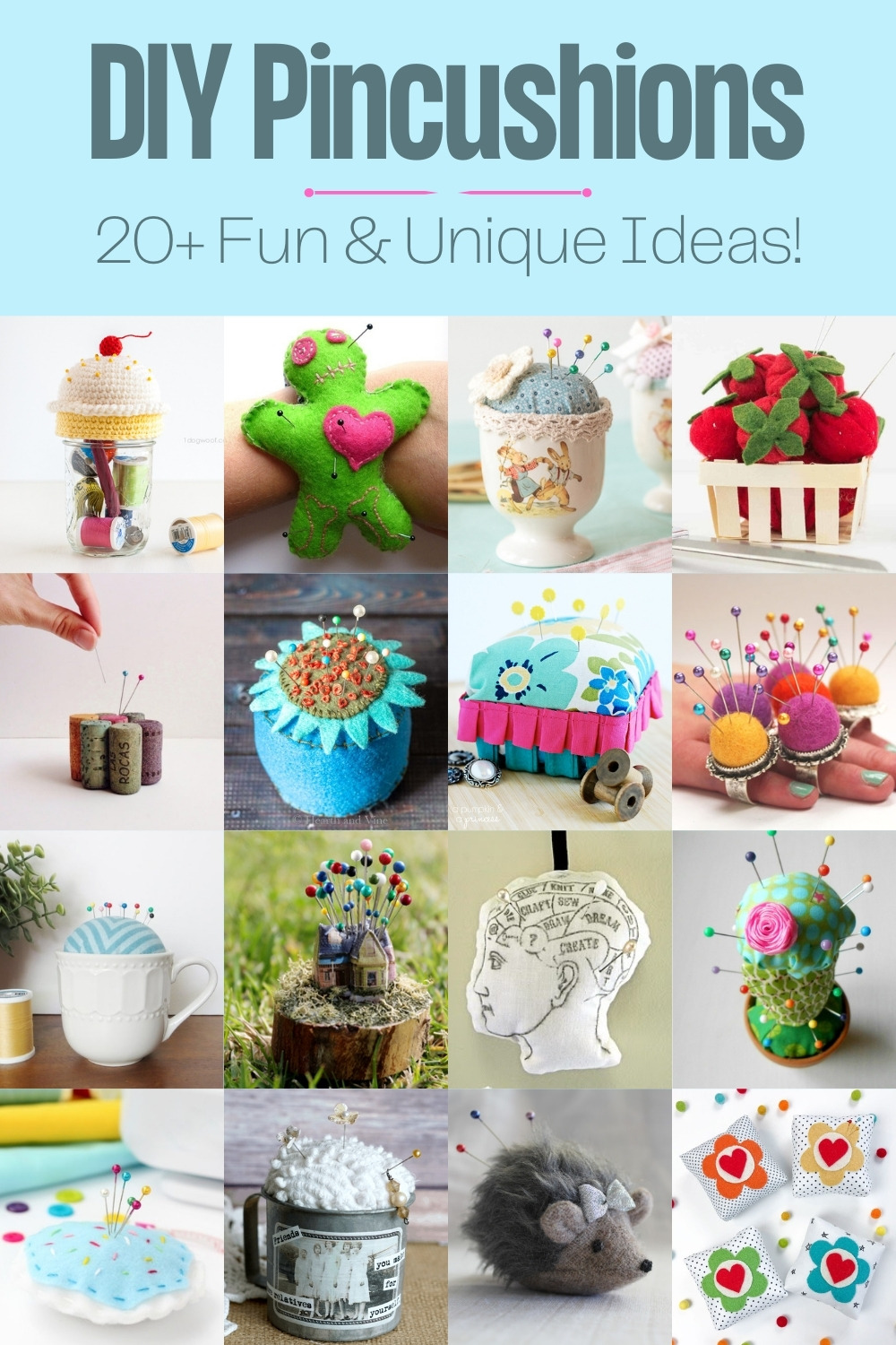 Over 20 Fun & Unique DIY Pincushions