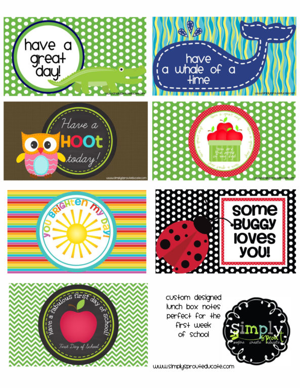 175+ FREE Printable Lunch Box Notes They'll Love! - DIY Candy