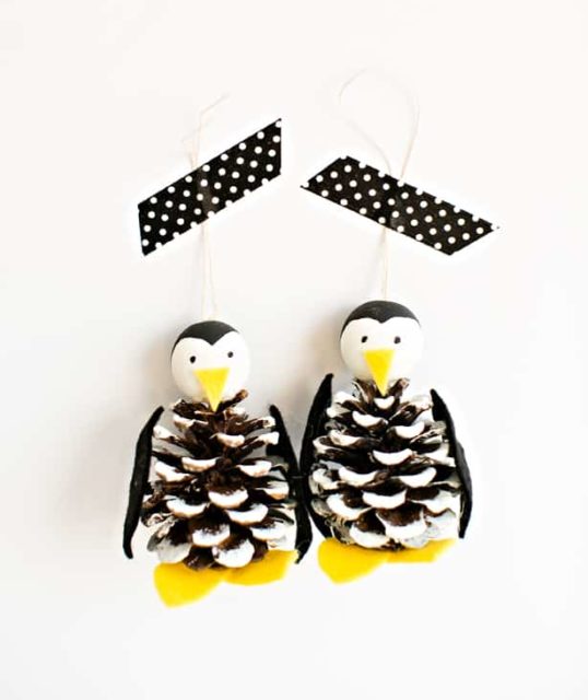 Pine Cone Crafts For Kids 25 Of The Cutest Ideas DIY Candy   Diy Pine Cone Penguin Ornament E1628615343805 538x640 