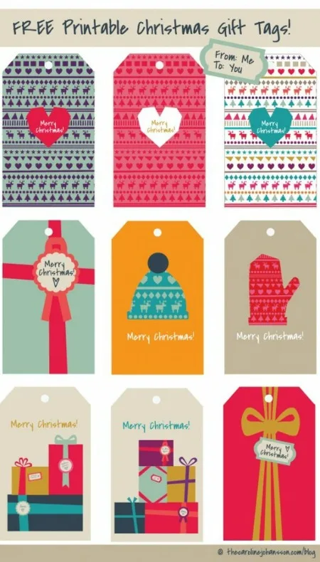 Printable Christmas Tags That are Totally Festive (300+!) ...