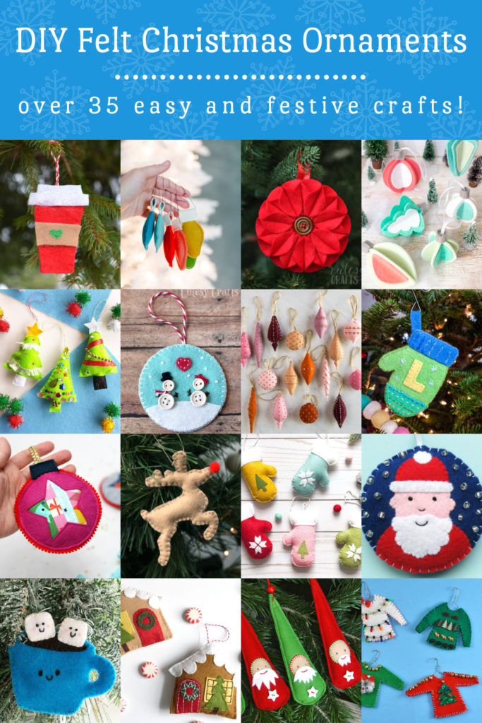 Felt Christmas Ornaments to Make for Your Tree - DIY Candy