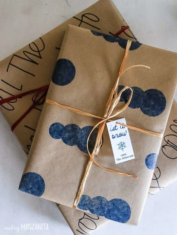 DIY: Stamped Wrapping Paper ⋆ Design Mom