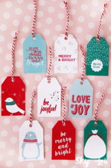 300+ Printable Christmas Tags for Your Gifts - DIY Candy