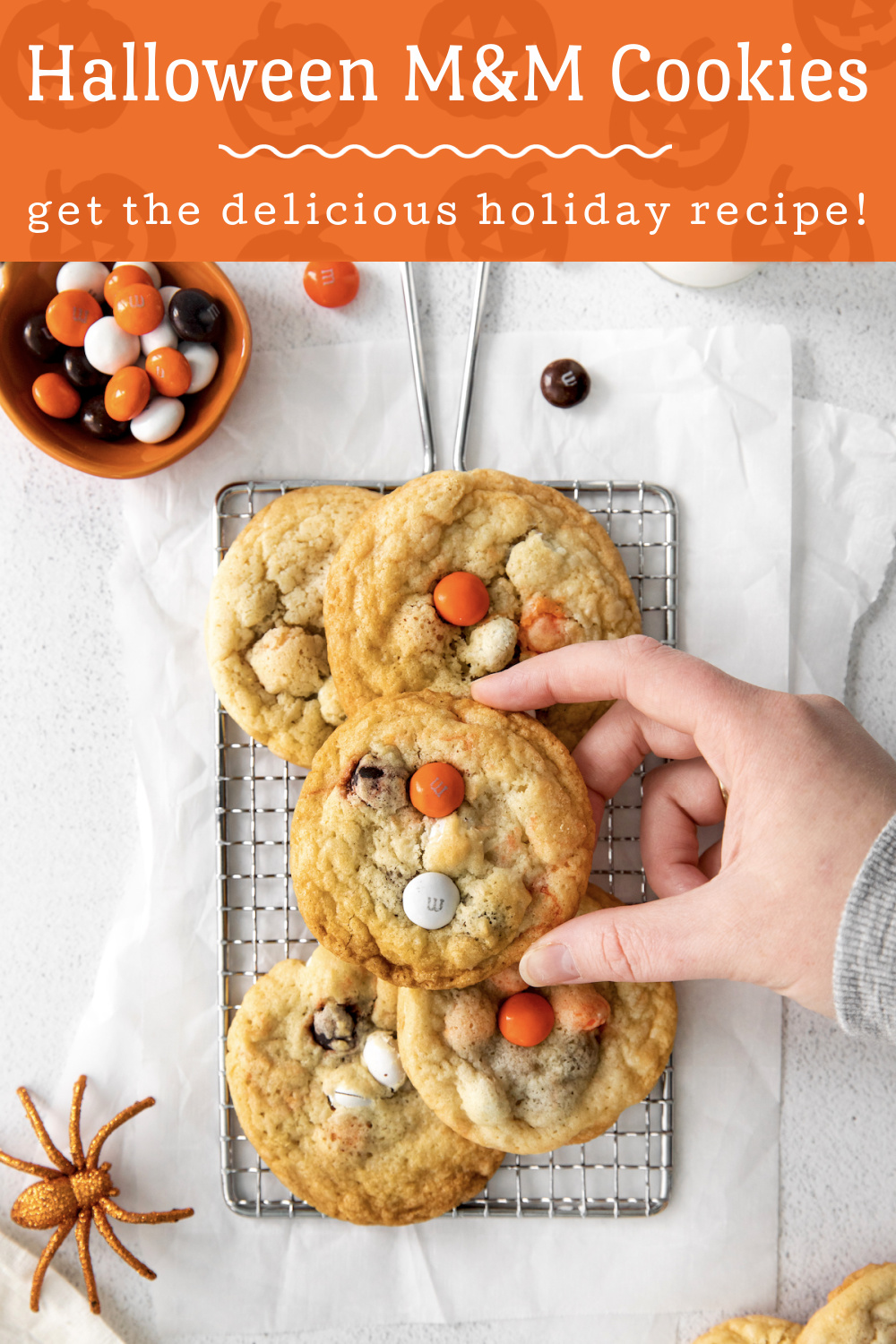 Halloween M&M Cookies