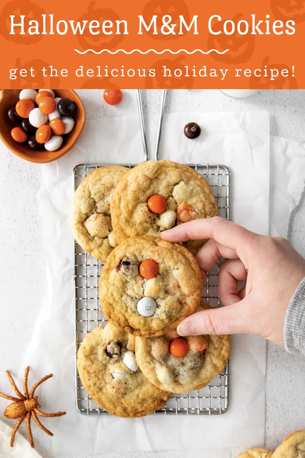 Halloween M&M Cookies Are a Delicious Treat - DIY Candy