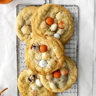 Halloween M&M cookies recipe