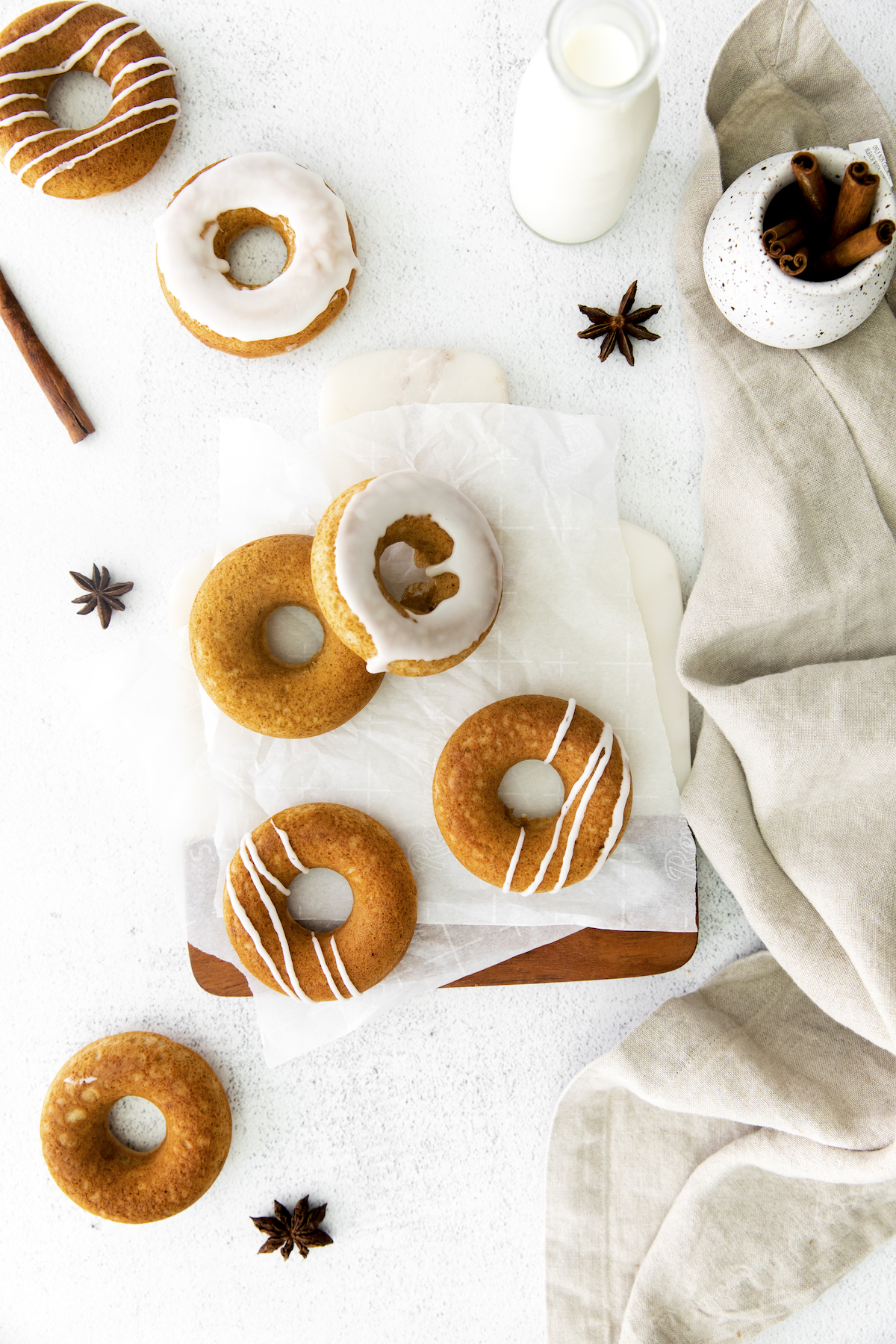 Maple chai baked donuts for fall