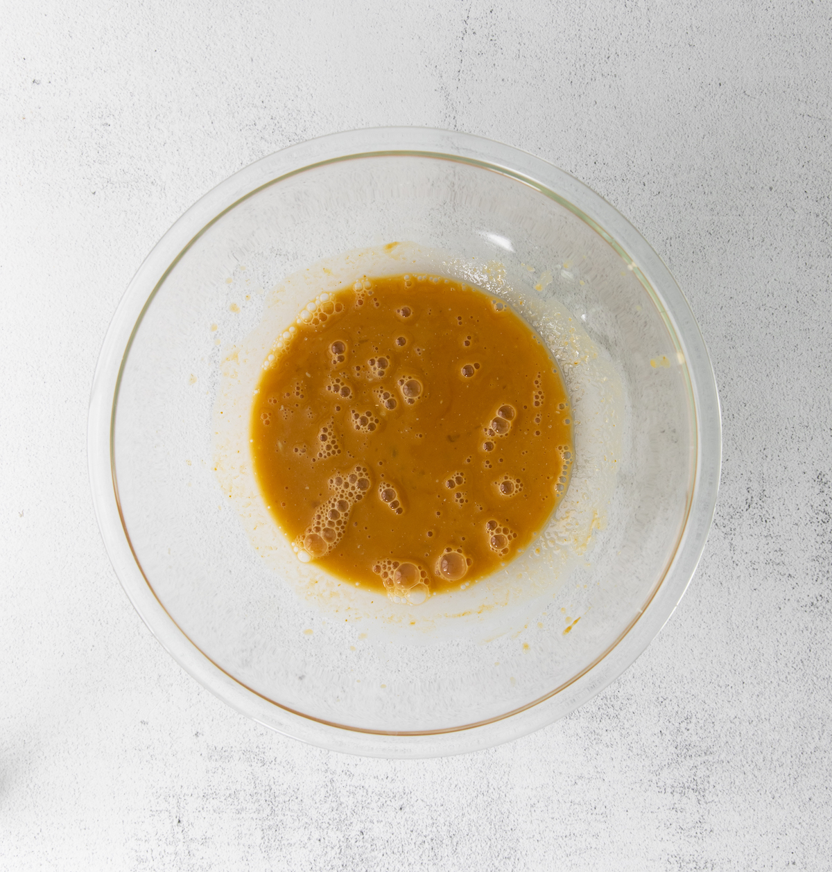 Pumpkin puree added to the yeast mixture
