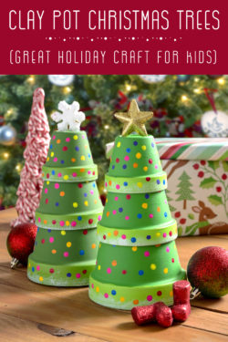 Clay Pot Christmas Trees That Kids Will Love! - DIY Candy