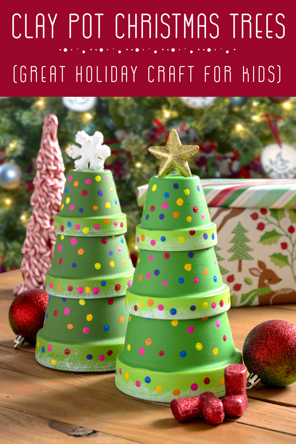Clay Pot Christmas Trees