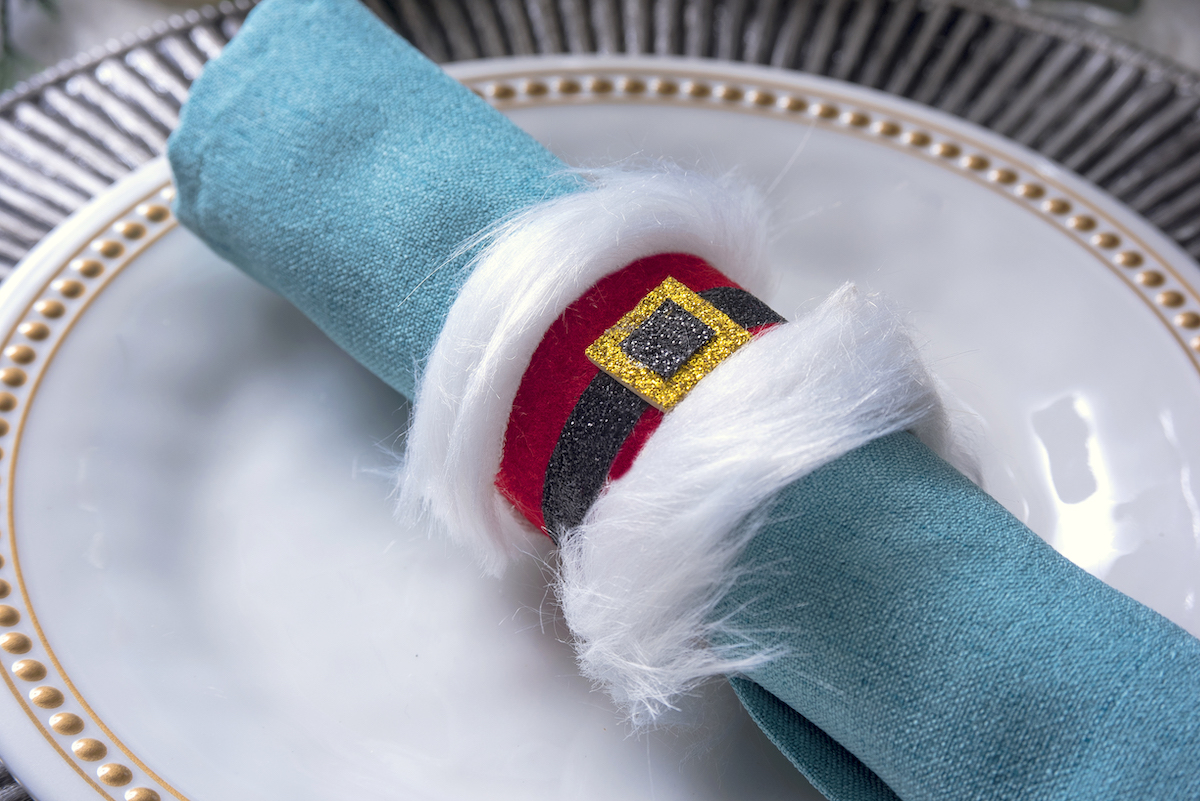 Santa Claus Christmas napkin rings