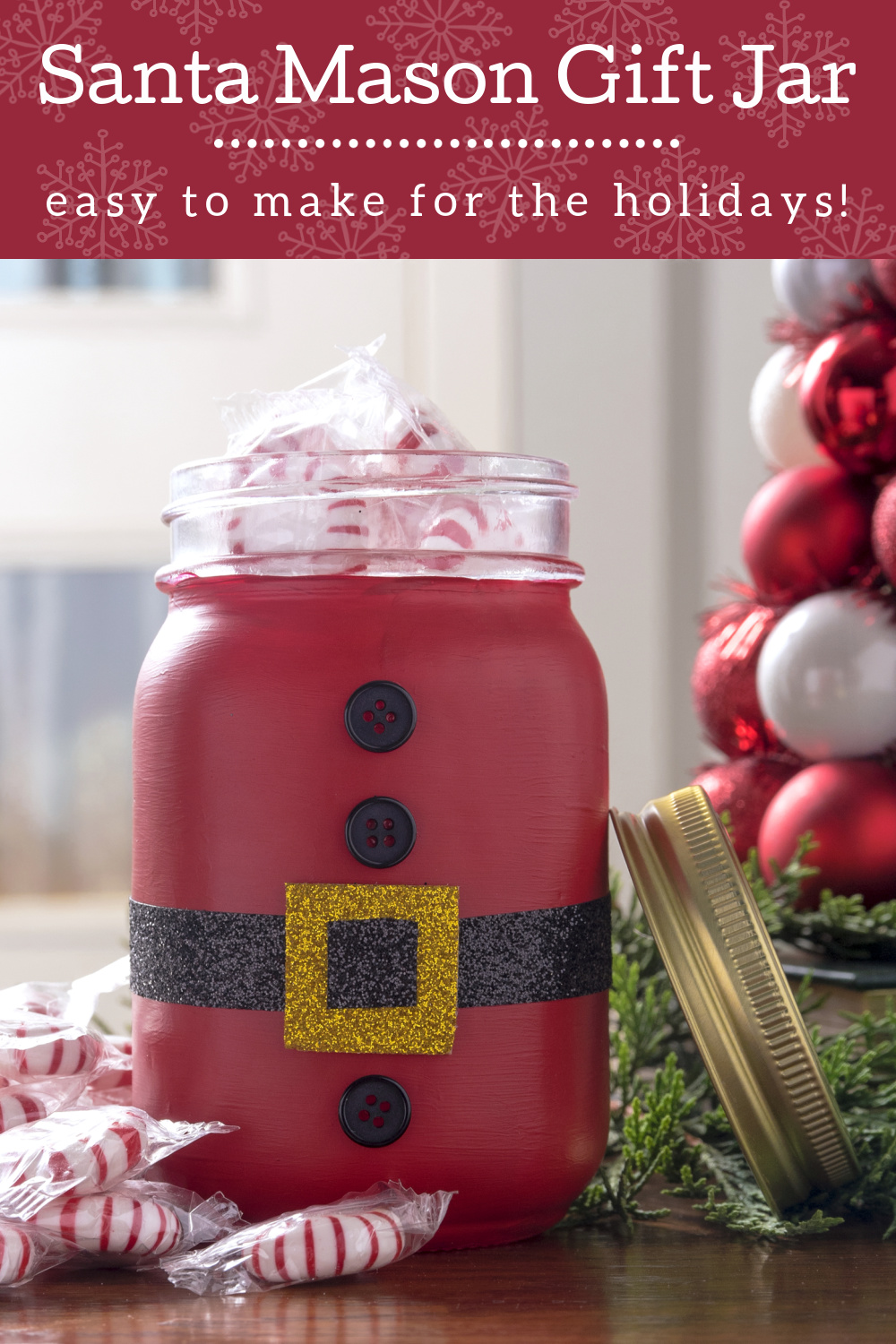 Santa Mason Gift Jar