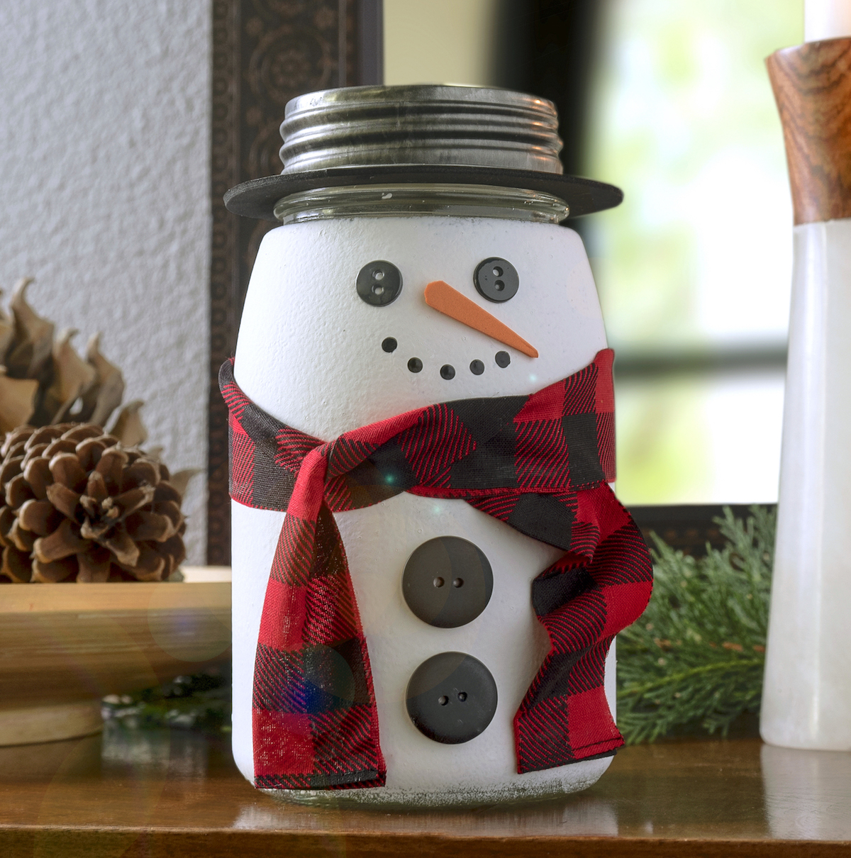 Snowman Mason Jars