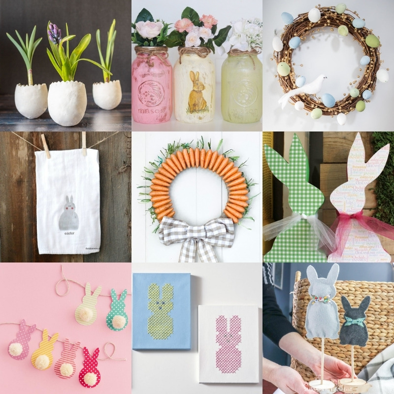 Celebrate Easter with easter home decorations that are cute, colorful and festive
