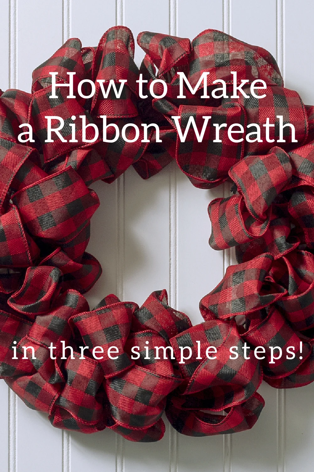 Diy Christmas Ribbon Wreath