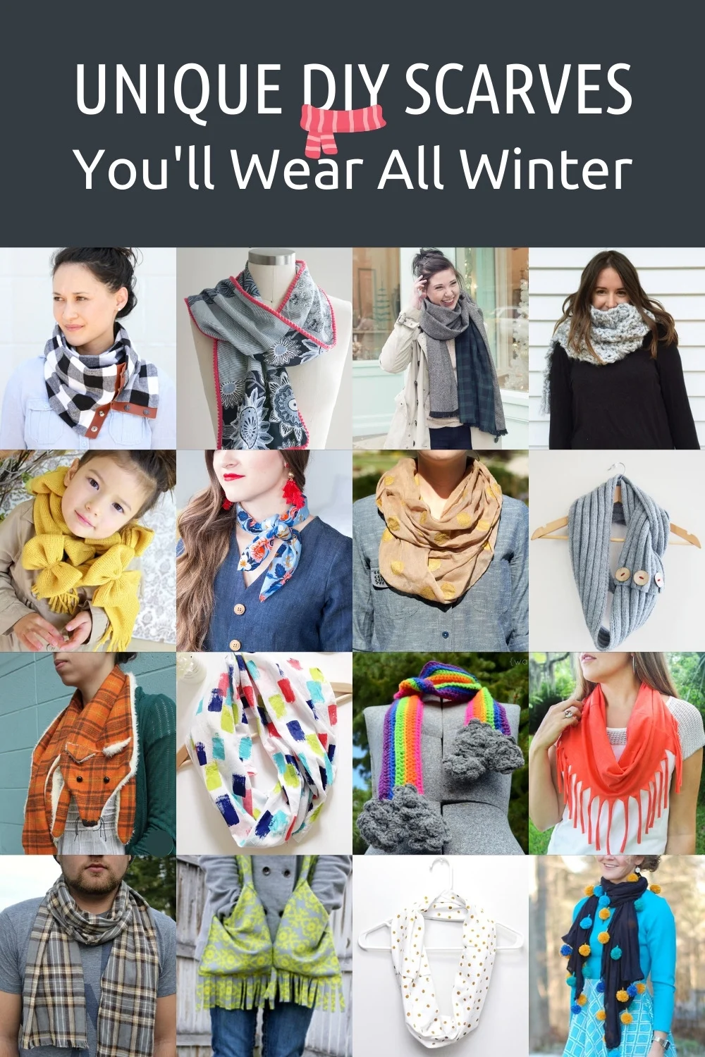 DIY Winter Scarf Tutorial on