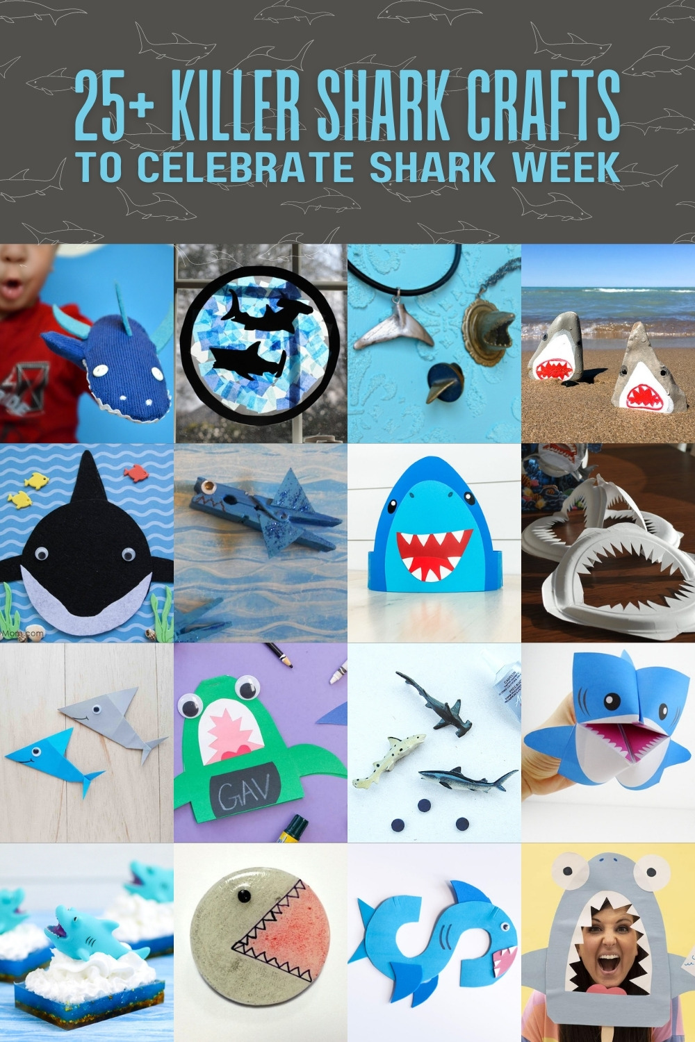 Killer Shark Crafts to Celebrate Shark Week