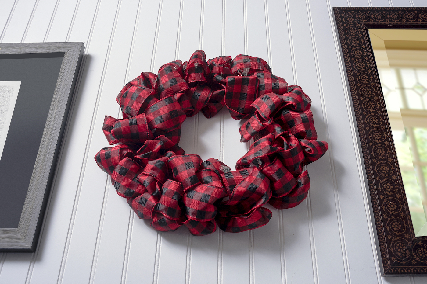 how to make christmas wreaths with ribbon