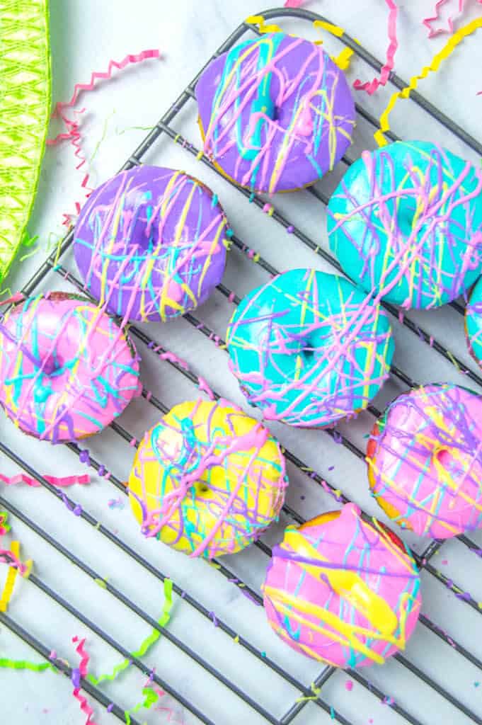 Colorful Semi-homemade Unicorn Donuts
