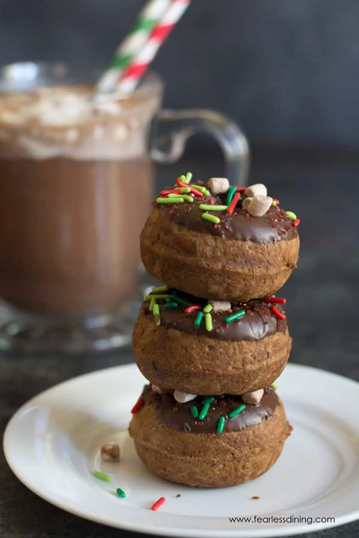 Hot cocoa donut recipe