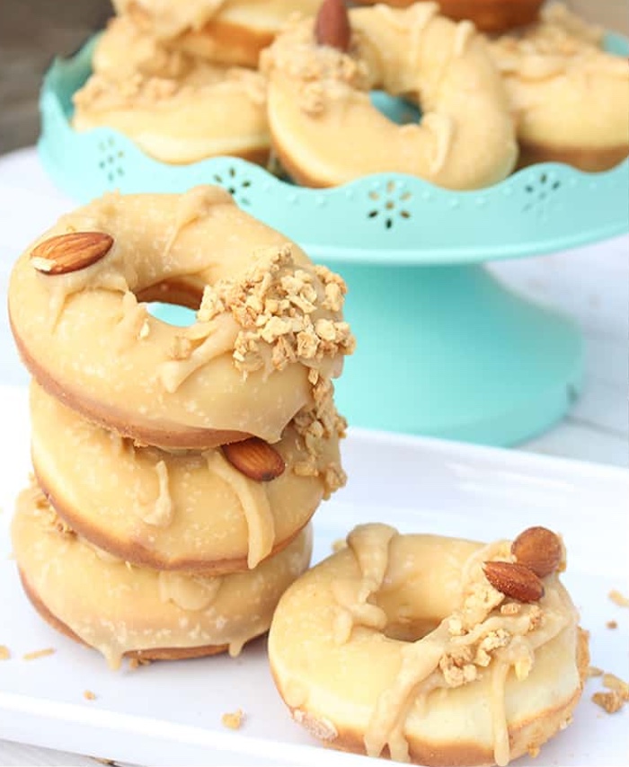 brown sugar glazed baked donuts