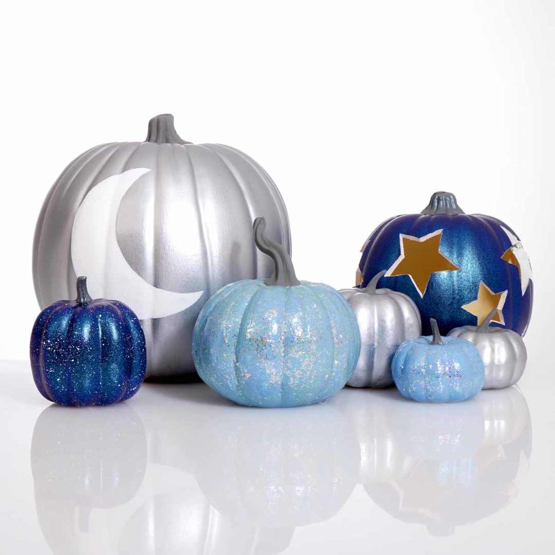 Decorating Fake Pumpkins For Halloween 20 Ideas DIY Candy   DIY Galaxy Pumpkins 1080x1080 