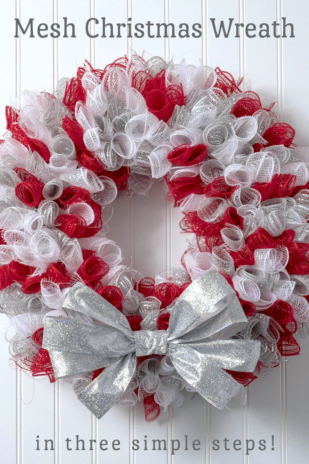 mesh christmas wreath images