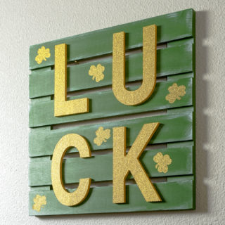St. Patrick's Day Luck Sign