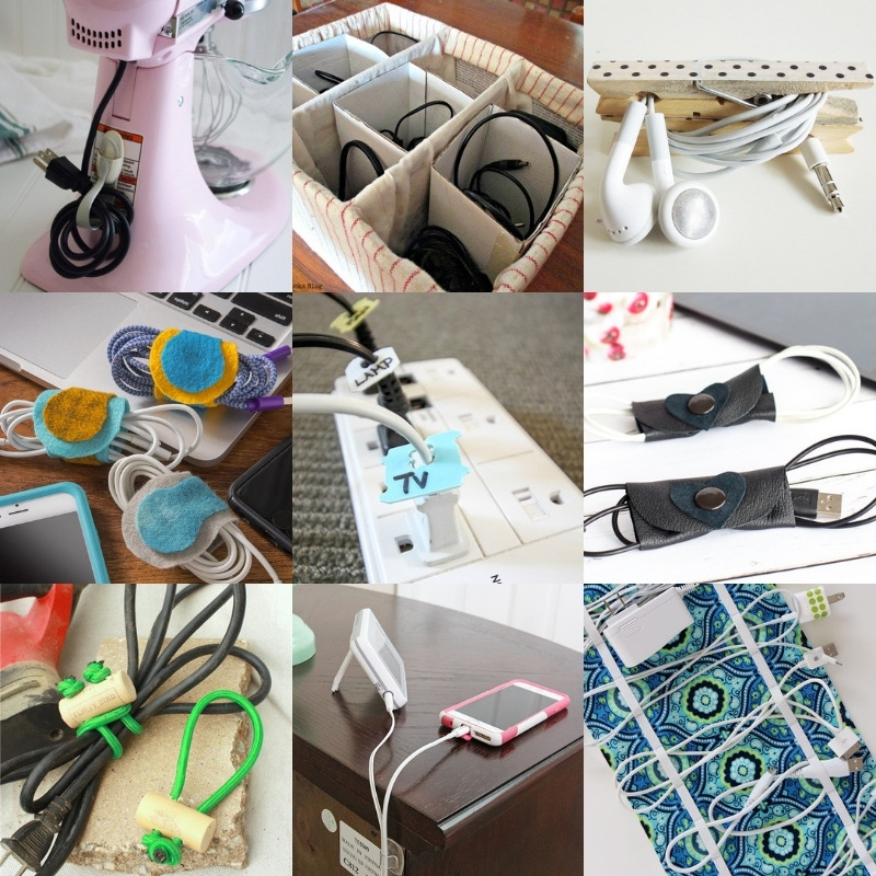 25 DIY Cord And Cable Organizers For A Clean And Uncluttered Home