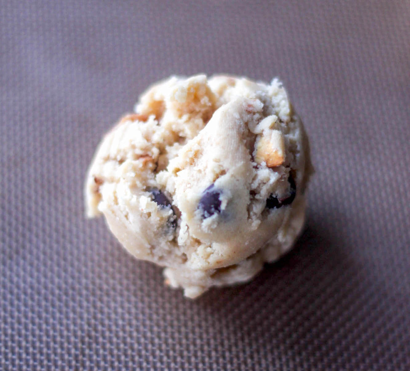 Bacon chocolate chip cookie dough ball