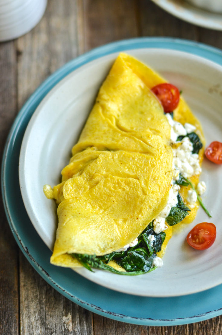 Cottage Cheese Omelette Recipe with Veggies