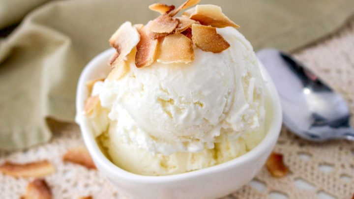 Coconut ice cream recipe with ice cream discount maker