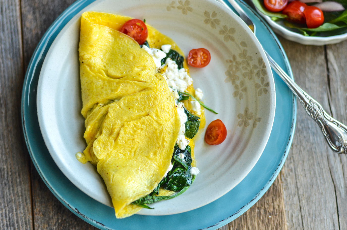 cottage cheese in omelette