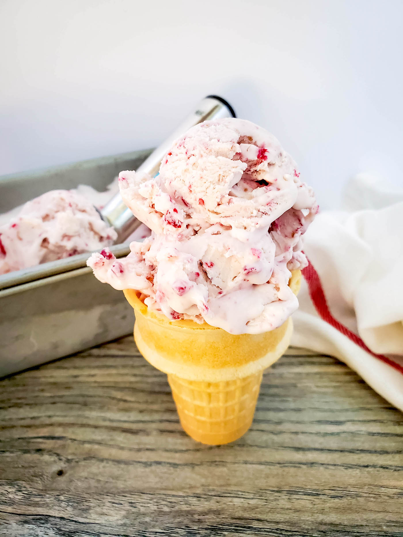 raspberry ice cream recipe without ice cream maker