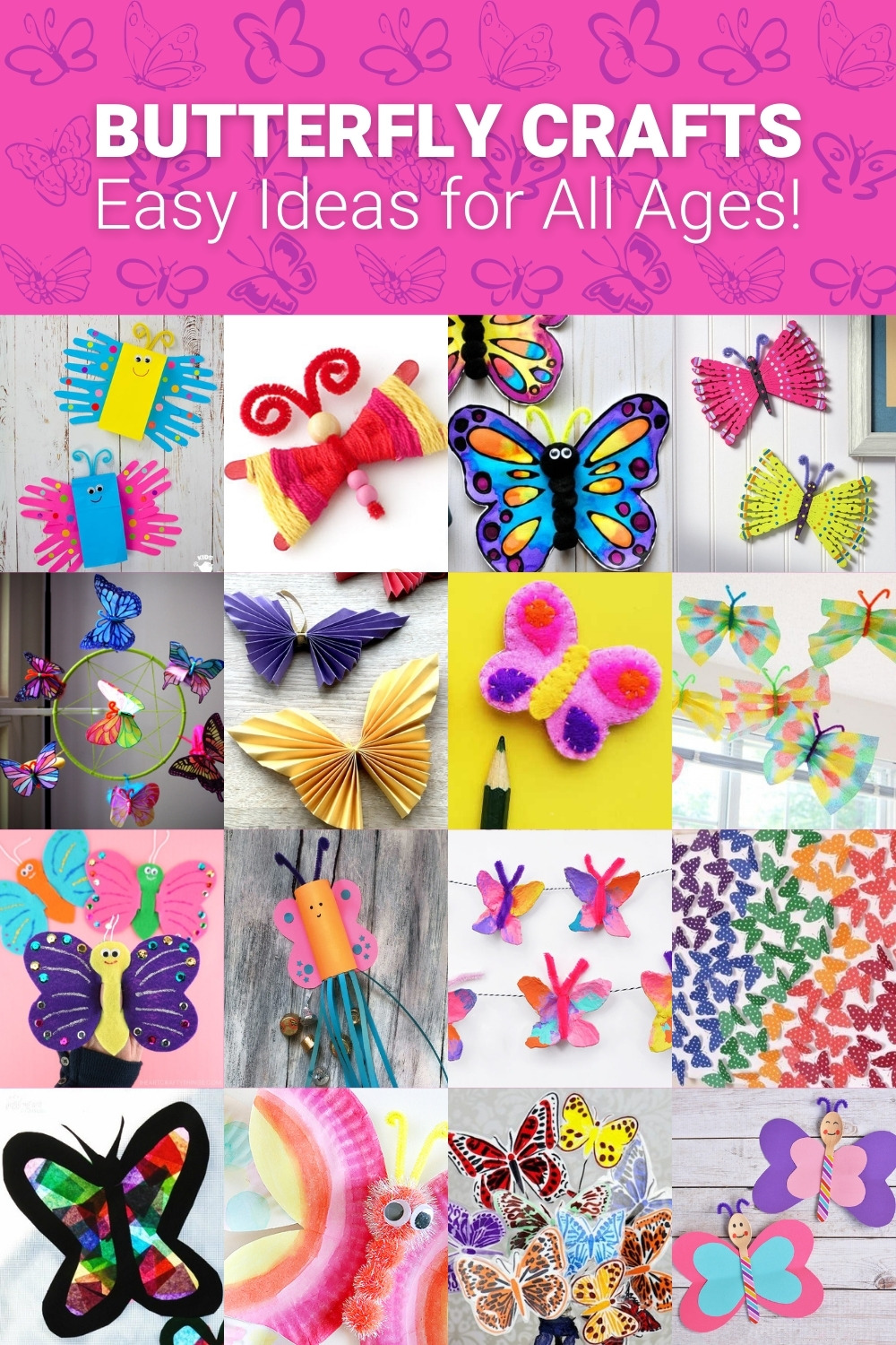 Easy butterfly crafts for kids of all ages