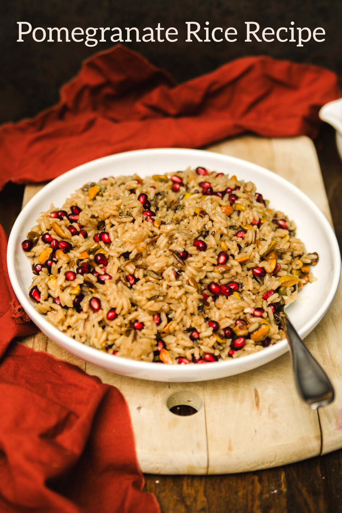Pomegranate Rice Pilaf with Pistachio