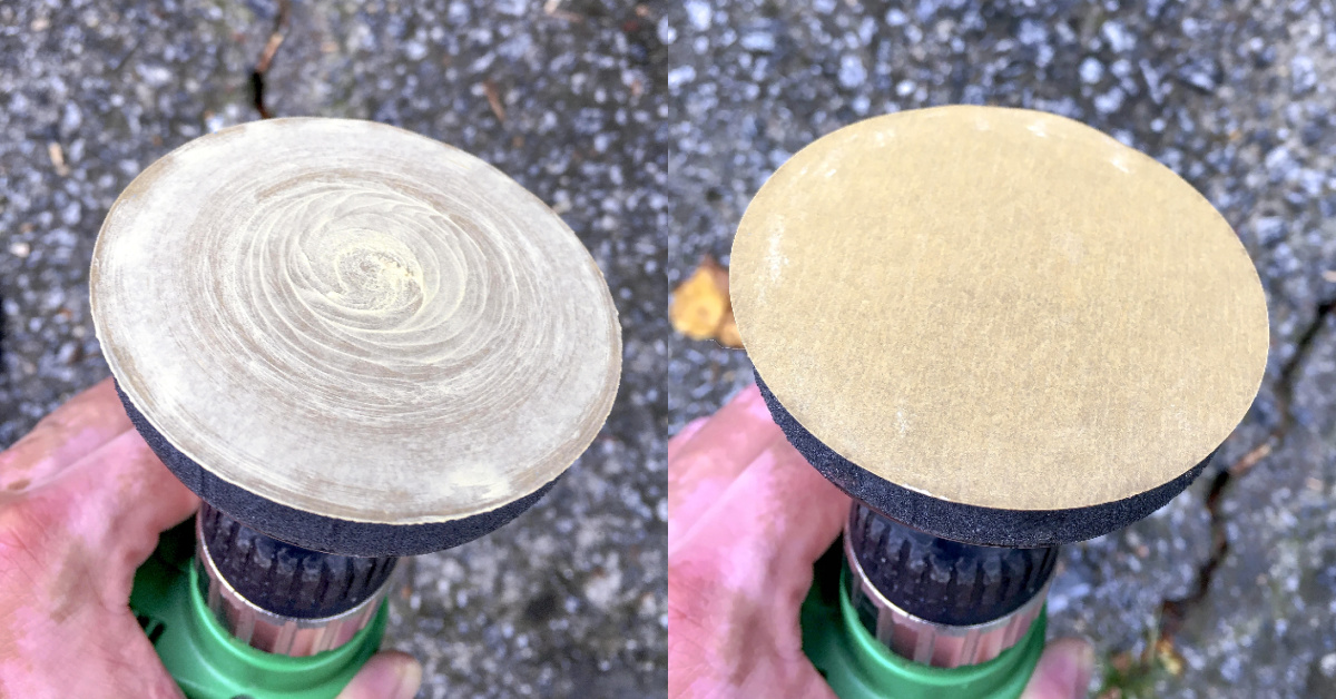 Sanding-disc-with-dirt-on-the-pad