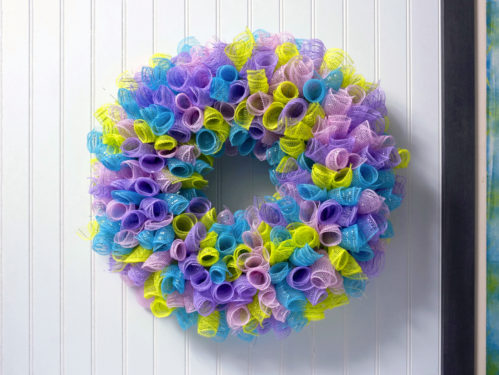 Easter Deco Mesh Wreath