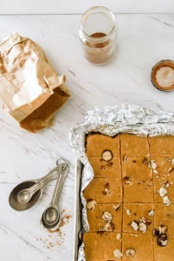 fudge cut into squares