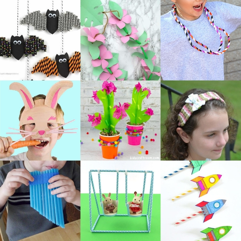 Crafts With Straws For Both Kids & Adults! - Diy Candy