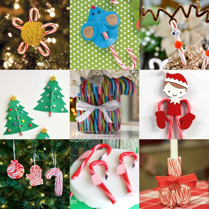 Easy Candy Cane Crafts for Both Kids and Adults! - DIY Candy
