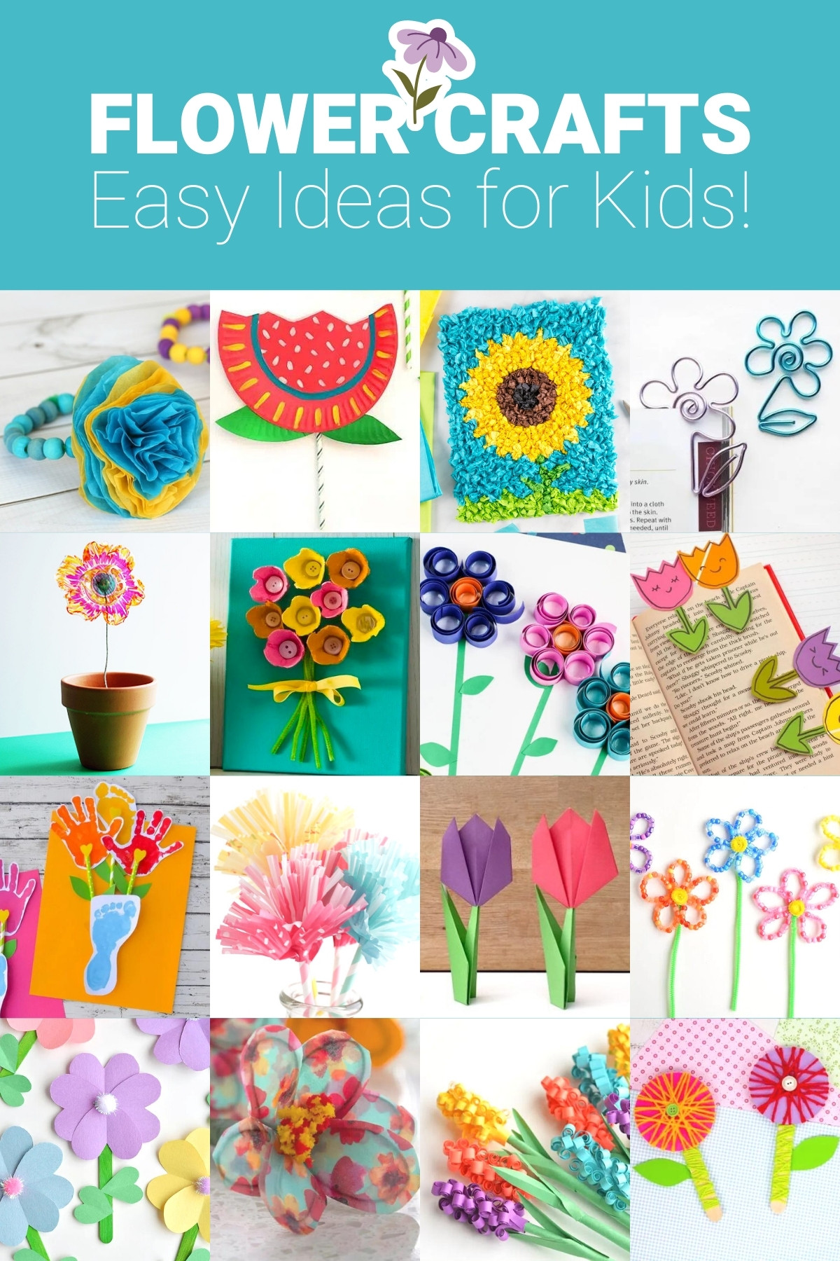Easy flower crafts for kids