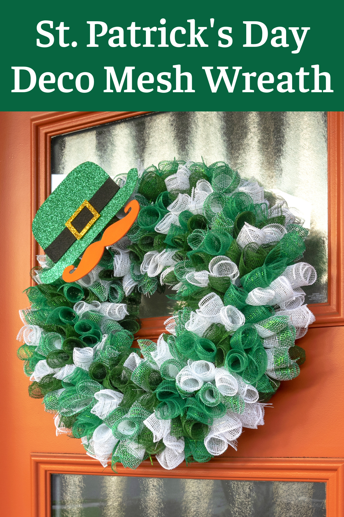 Make a St. Patrick's Day Deco Mesh Wreath